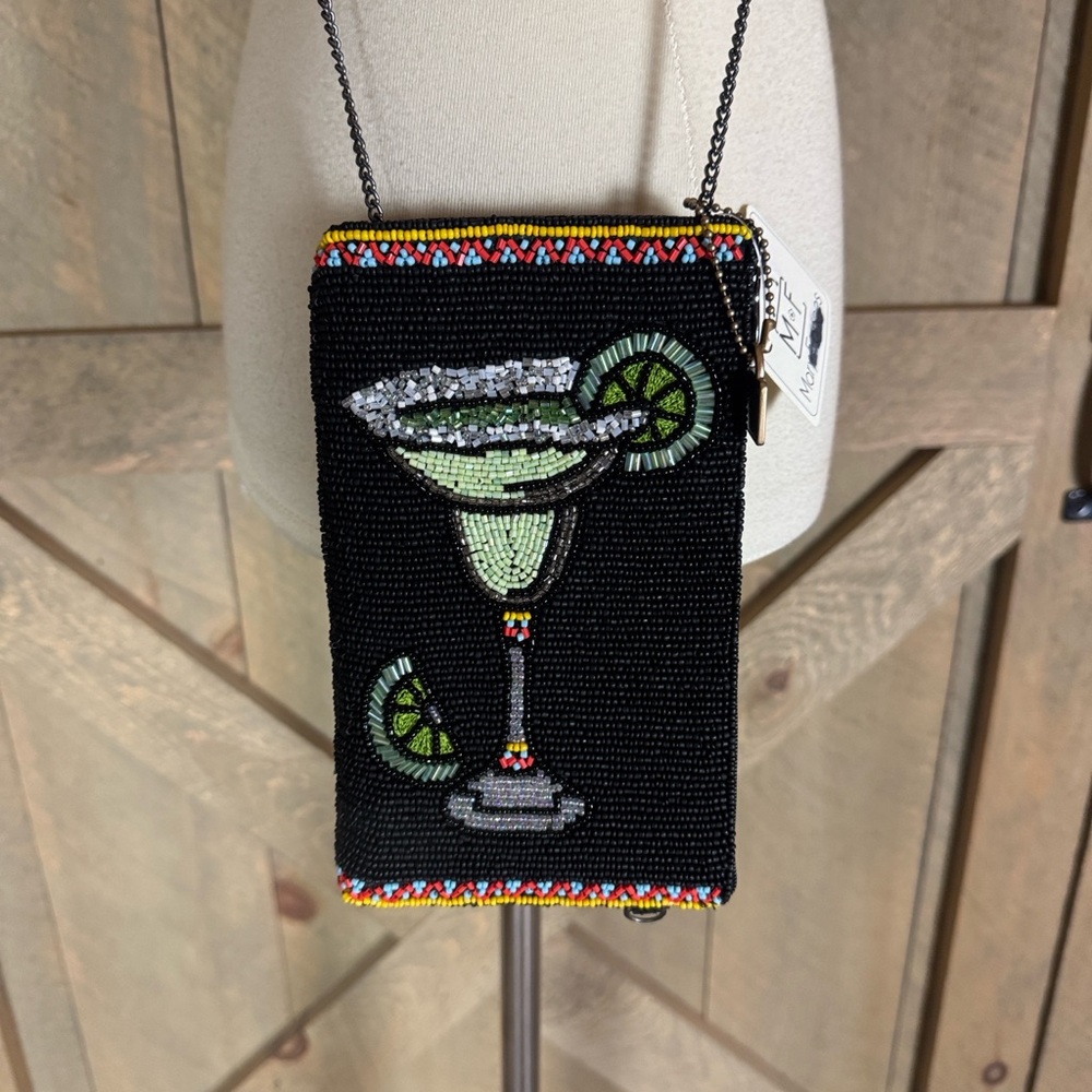 Mary Francis Salty beaded crossbody handbag with margarita New with tag - Picture 3 of 13